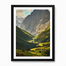 Vanoise National Park France Vintage Poster Art Print