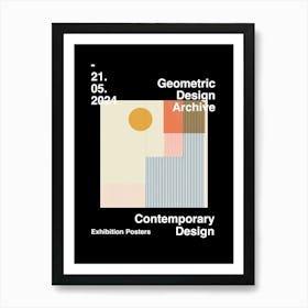 Geometric Design Archive Poster 42 Art Print