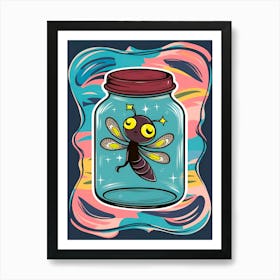 Dragonfly In A Jar Art Print