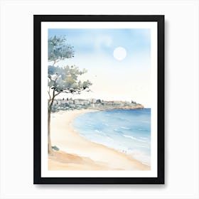 Watercolour Of Bondi Beach   Sydney Australia 3 Art Print