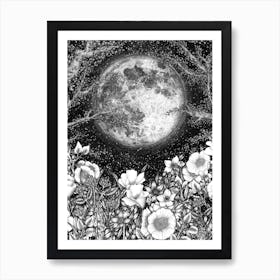 Midnight in the Garden Art Print