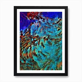 Abstract Rooster Art Print