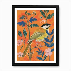 Spring Birds Carolina Chickadee 1 Art Print