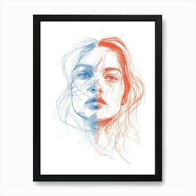 Portrait Of A Woman 458 Art Print