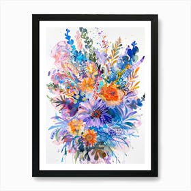 Watercolor Bouquet Art Print