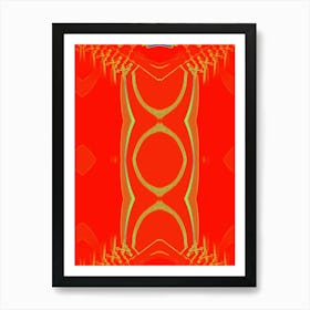 Abstract Red Art Print