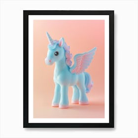 Toy Unicorn With Wings Pastel 2 Art Print