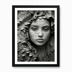 Woman'S Face 4 Art Print