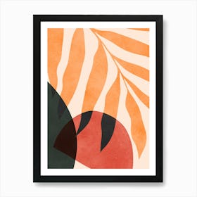 Botanical and tropical floral C Art Print