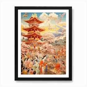 Japanese Festival Matsuri 4 Art Print