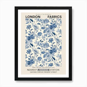 Poster Petal Delight London Fabrics Floral Pattern 1 Art Print