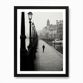 Santander, Spain, Black And White Analogue Photography 2 Art Print