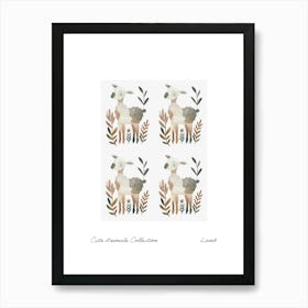 Cute Animals Collection Lamb 2 Art Print