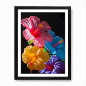 Bright Inflatable Flowers Hibiscus 1 Art Print