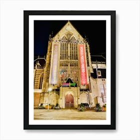 Church At Night 1 Art Print