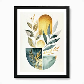 Gold Leaf 11 Art Print