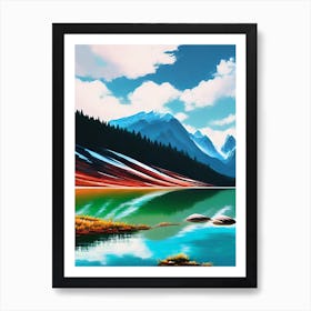 Lake In The Mountains 23 Art Print