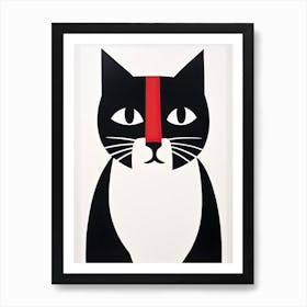 Sad cat 2 Art Print