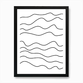 Wavy Lines 3 Art Print