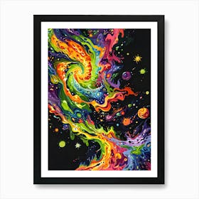 Galaxy Swirl Art Print