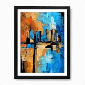 Abstract Cityscape 27 Art Print