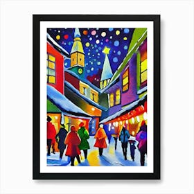 Christmas Market 2 Art Print