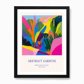 Colourful Gardens Matthaei Botanical Gardens Usa 4 Blue Poster Art Print