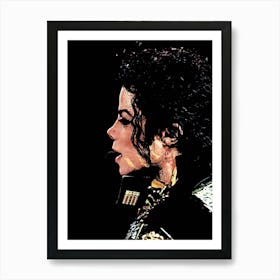 Michael Jackson king of pop music 2 Art Print