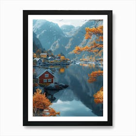 Autumn In Norway 2 Art Print