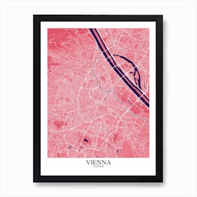 Vienna Pink Purple Art Print