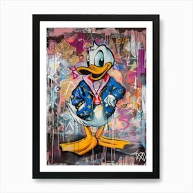 Donald Duck Collabration Louis Vuitton 2 Art Print