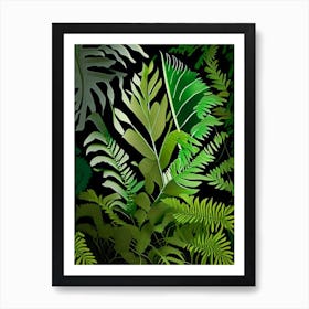 Hardy Fern Vibrant Art Print