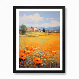 Poppies In The Meadow 8 Art Print