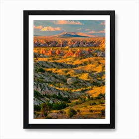 Göreme National Park Turkey Vintage Poster Art Print