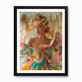 Colorful Dress Art Print