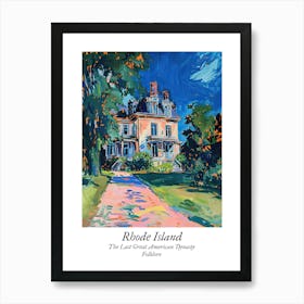 Rhode Island The Last Great American Dynasty Folklore Taylor Swift Fan Art Art Print