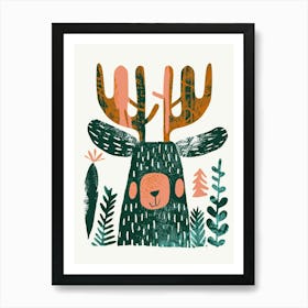 Deer Print 1 Art Print