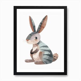 Rex Rabbit Kids Illustration 2 Art Print