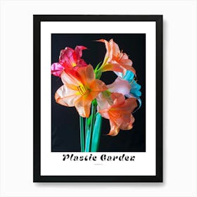 Bright Inflatable Flowers Poster Amaryllis 2 Art Print