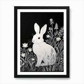 Rabbit In The Meadow Art Print