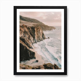 Malibu Beach Sunset Art Print