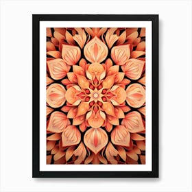 Symmetrical Mandalas Geometric Illustration 23 Art Print