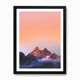 Sunrise In The Mountains Art Print