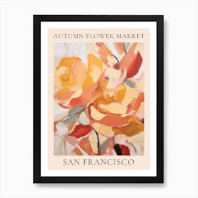 Autumn Flower Market Poster San Francisco 2 Art Print