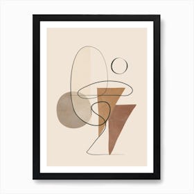 Minimal Abstract Shapes No 60 Art Print
