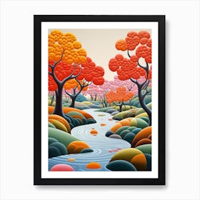 Asian Landscape Art Print