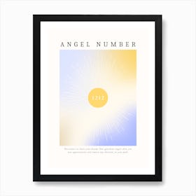 Angel Numbers 1212 Art Print