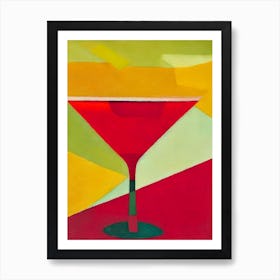 Tom Collins Paul Klee Inspired Abstract Cocktail Poster Art Print