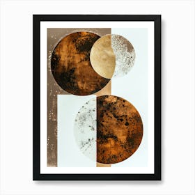 'Circles' 245 Minimalist, Bauhaus Art Print