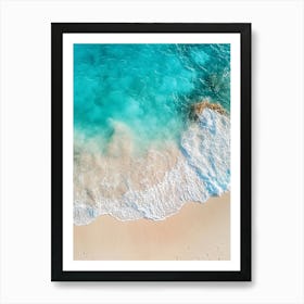 Aerial View Of A Tropical Beach 3 Art Print